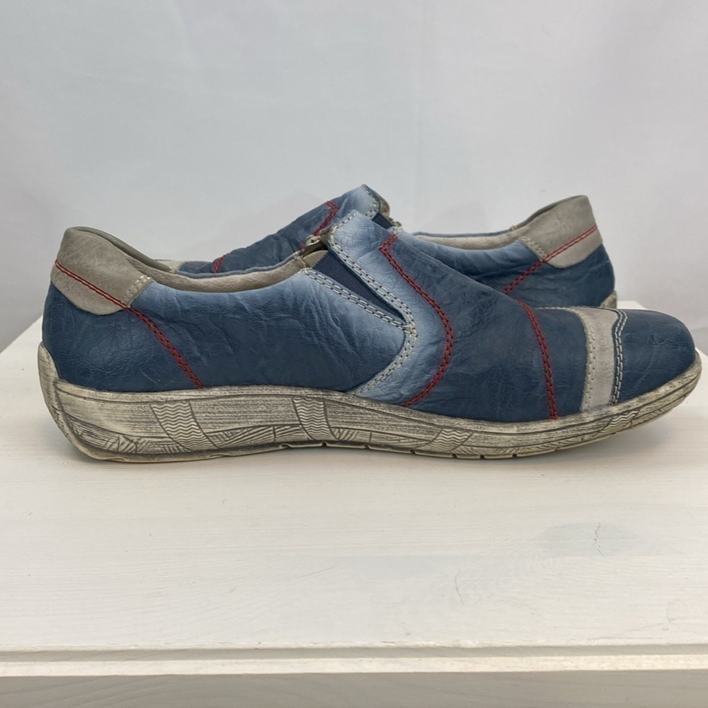 EUC Remonte Leather Blue Shoe Low Rise - Picture 2 of 11